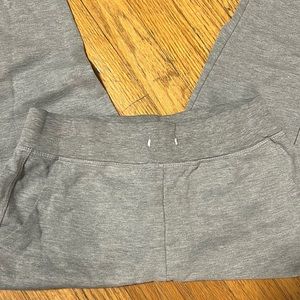 Gray sweatpants